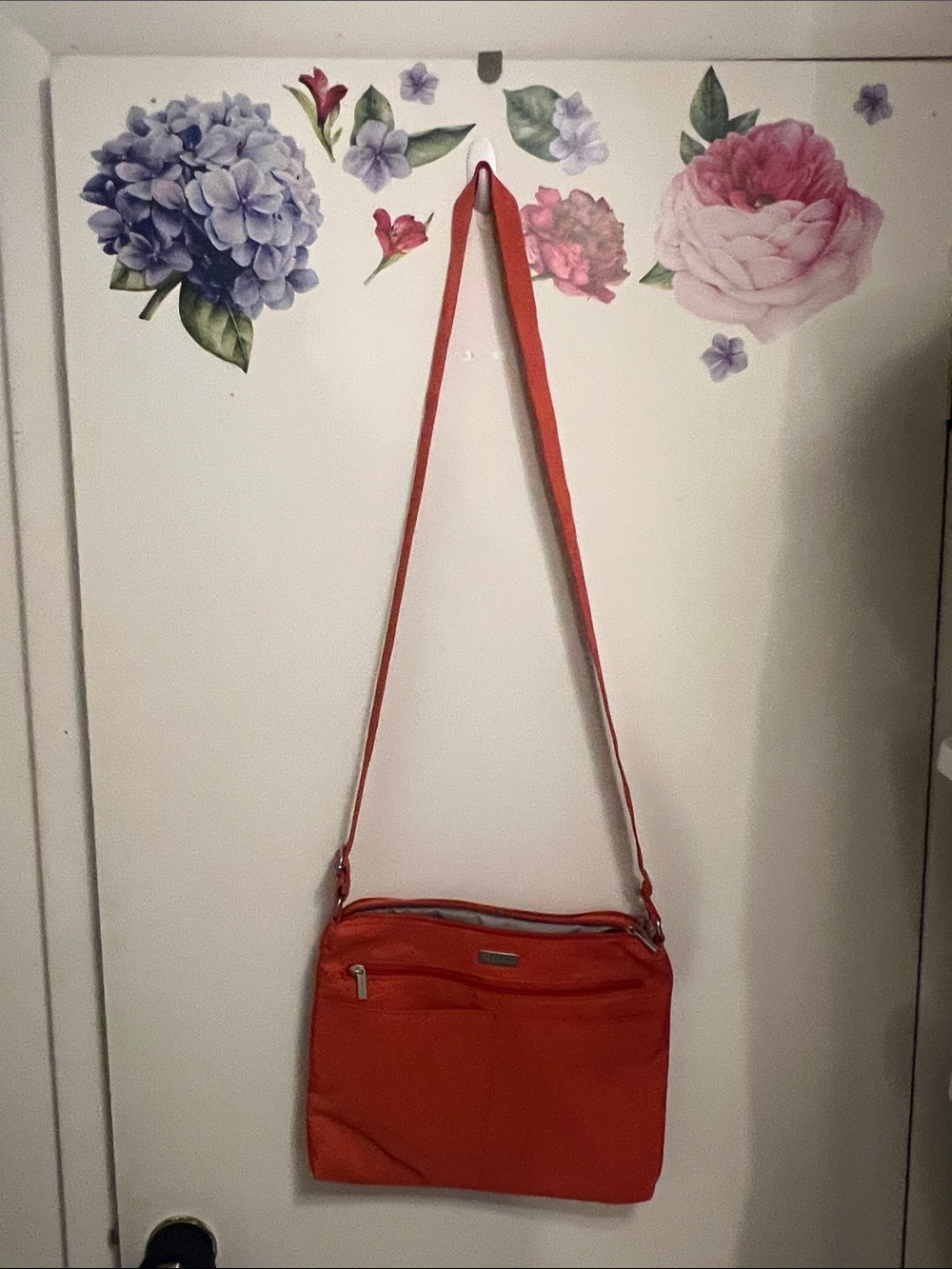 Baggallini Red-Orange Crossbody Bag - Picture 10 of 12